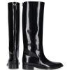 Damen Saint Laurent Stiefel | Stiefel Schwarz Hunt Kalbsleder