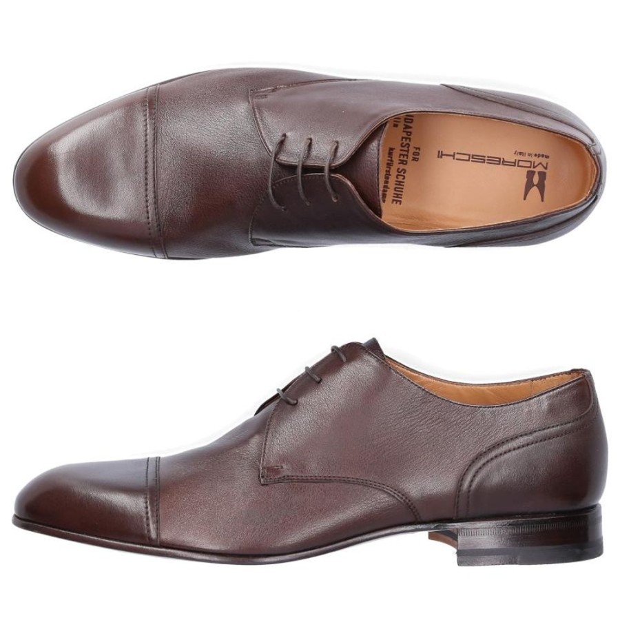 Herren Moreschi Businessschuhe | Businessschuhe Derby 042639 Kalbsleder