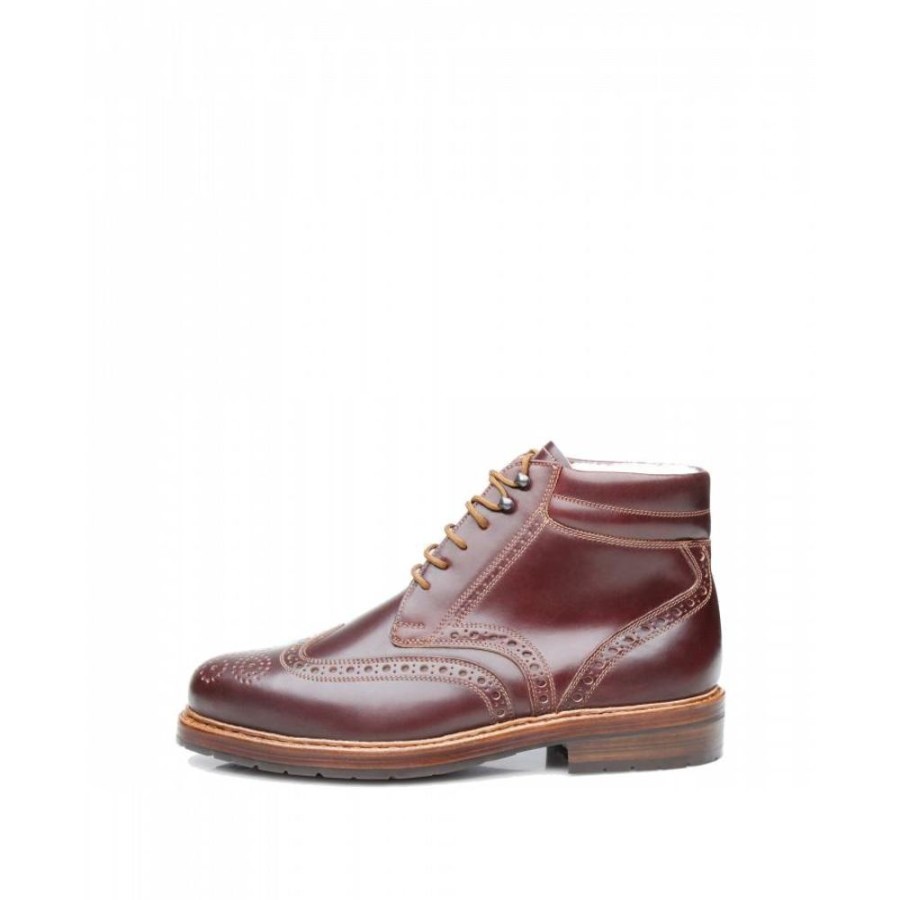 Herren Heinrich Dinkelacker Stiefel | Stiefeletten Buda Full-Brogue C Cordovan