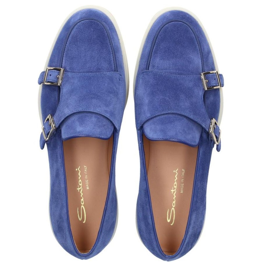 Damen Santoni Loafer | Loafer 59194 Veloursleder