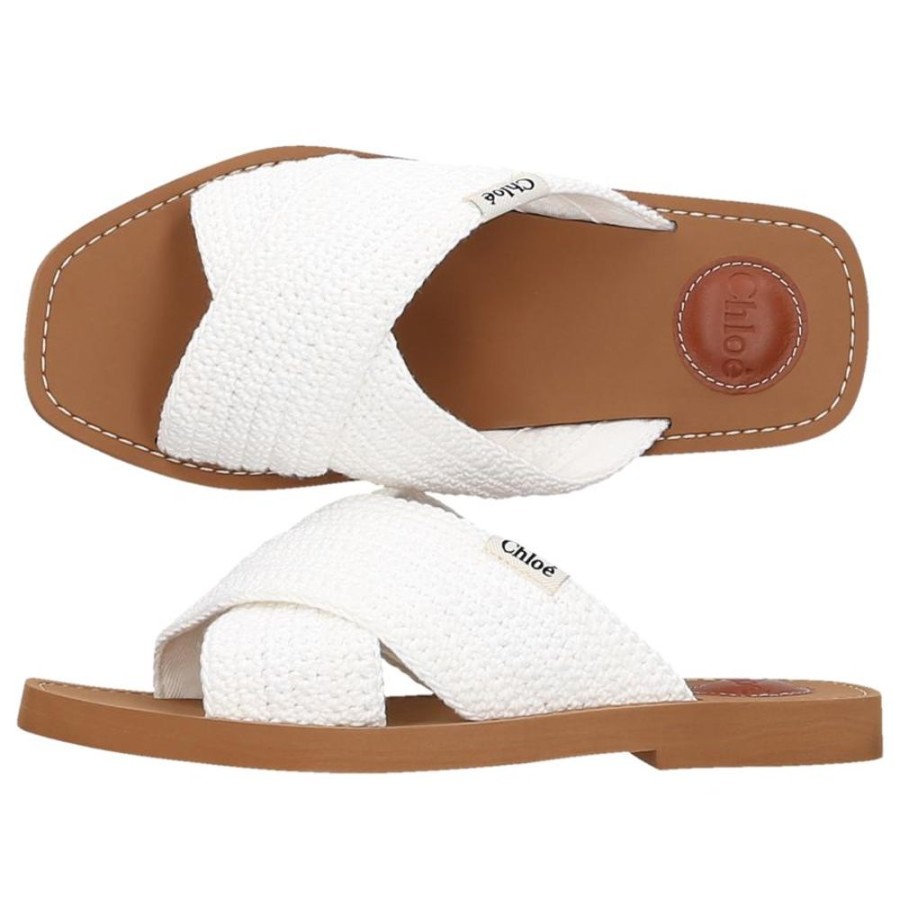 Damen Chloé Sandalen | Sandalen Woody Baumwolle