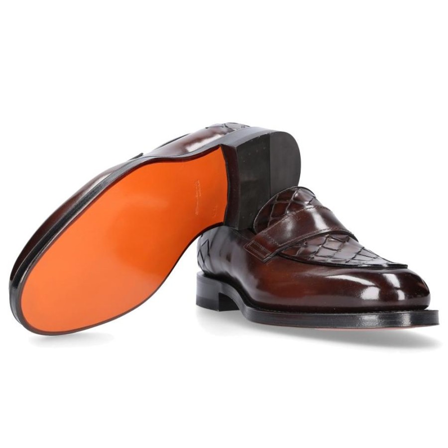 Herren Santoni Loafer | Loafer 17863 Kalbsleder