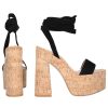 Damen Gianvito Rossi Sandalen | Plateausandalen Ambra Veloursleder