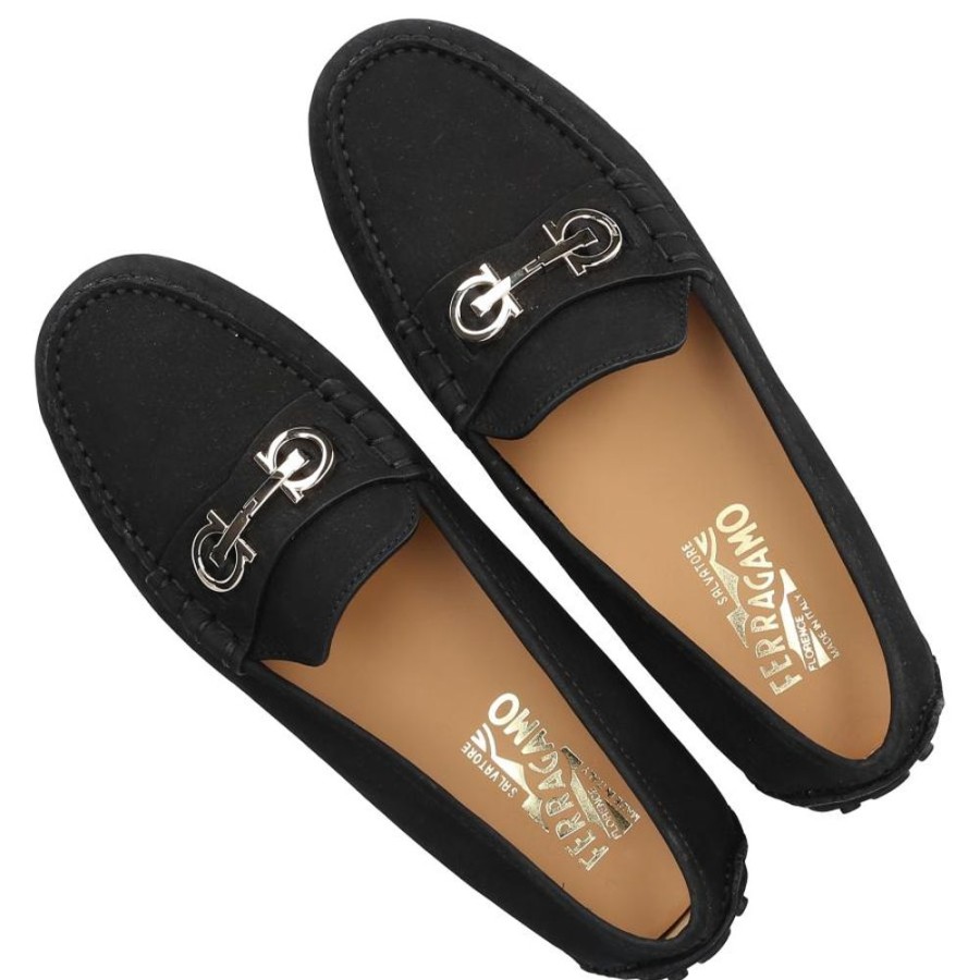 Damen Salvatore Ferragamo Loafer | Loafer 01E393 Veloursleder