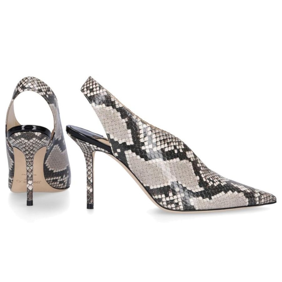 Damen Jimmy Choo Sandalen | Sandalen Saise Kalbsleder Print Braun