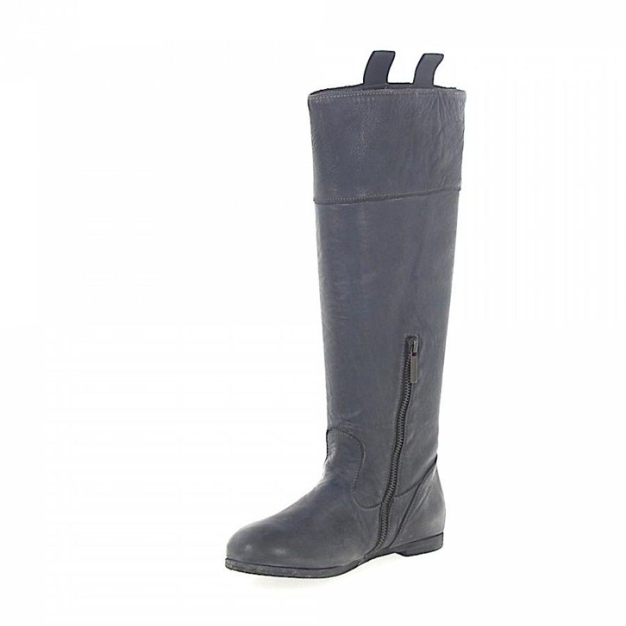 Damen Pantofola d'oro Stiefel | Stiefel Kalbslederfinished Used Grau