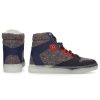 Damen Balenciaga Sneaker | Sneaker Mid Top Nubukleder Schwarz Stoff Multicolour