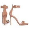 Damen Gianvito Rossi Sandalen | Sandalen Portofino 105 Veloursleder