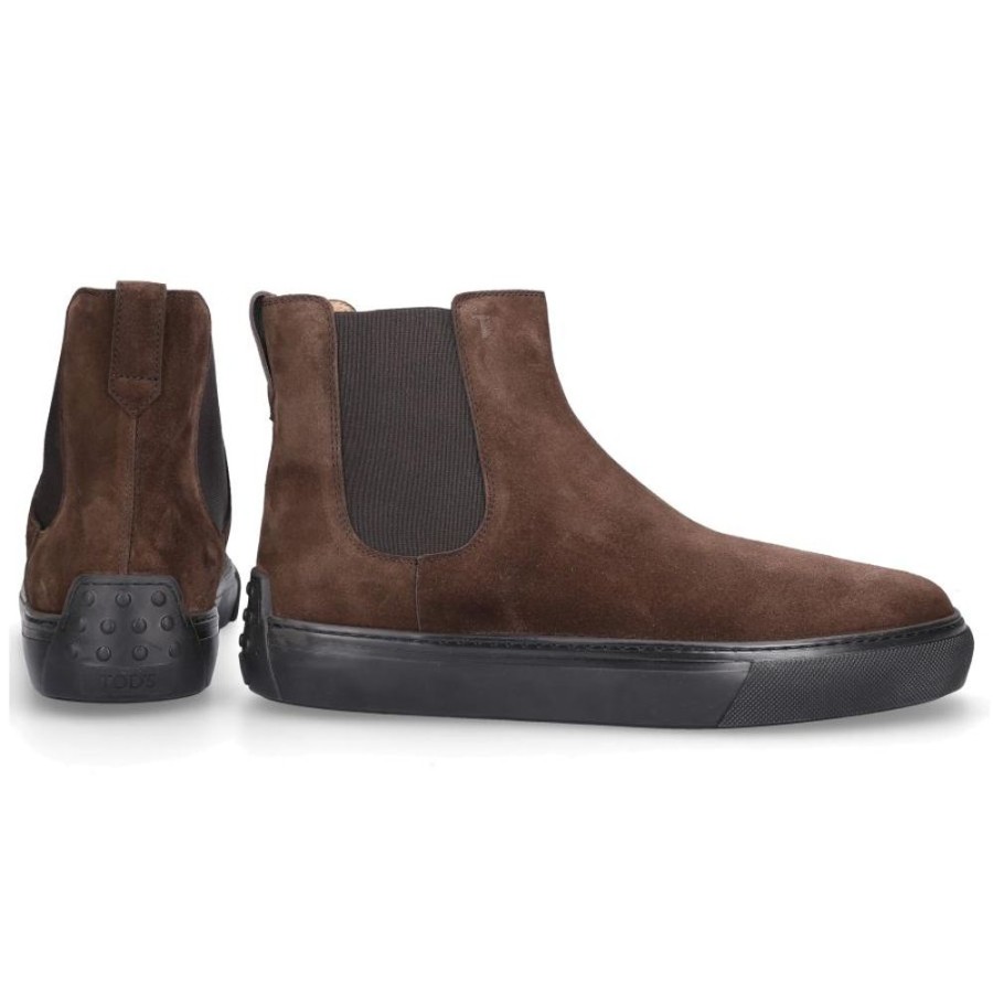 Herren Tod's Stiefel | Chelsea Boots M62C Veloursleder