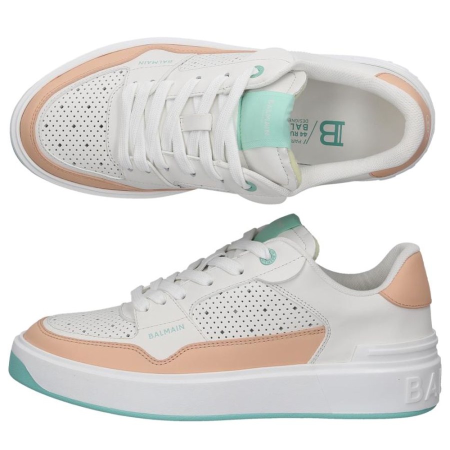 Damen Balmain Sneaker | Sneaker Low B-Court Kalbsleder