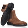 Herren Santoni Stiefel | Chelsea Boots 17759 Veloursleder