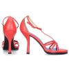 Damen Balenciaga Sandalen | Plateausandalen Glattleder Kalbsledercoralle