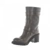 Damen ROSS B. Stiefel | Stiefel Zierschnalle Beige Olive