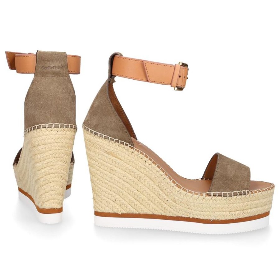 Damen SEE BY CHLOÉ Sandalen | Espadrilles Glyn Veloursleder