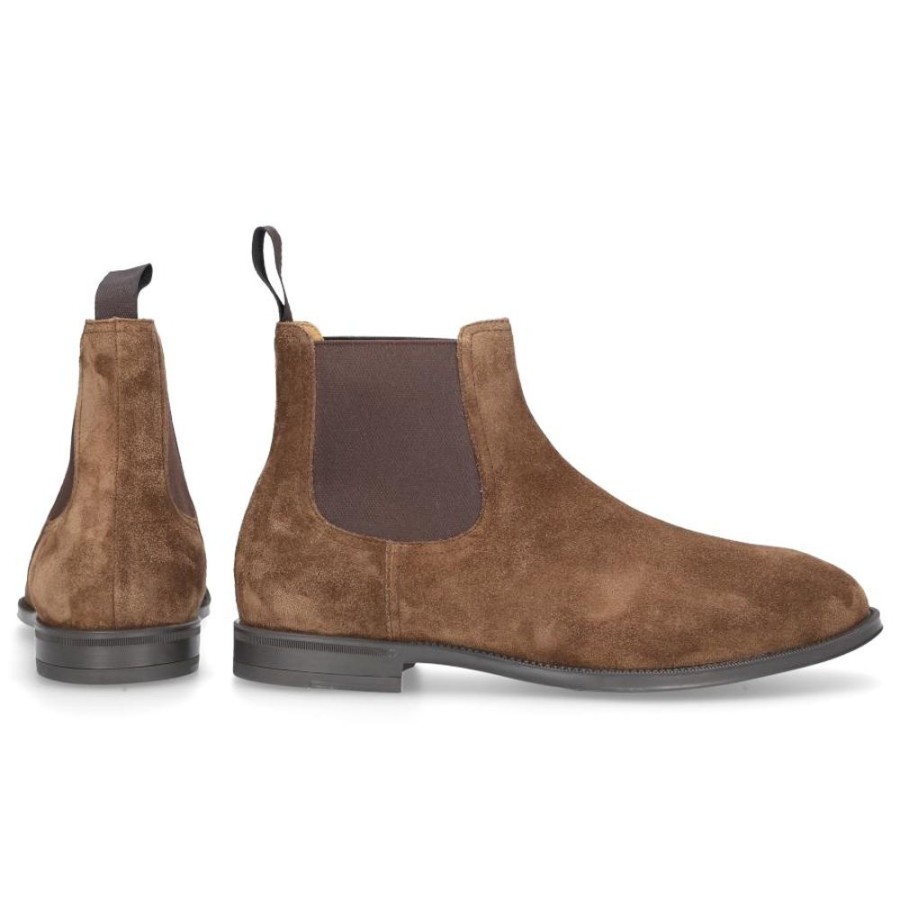 Herren Henderson Stiefel | Chelsea Boots 82502 Veloursleder