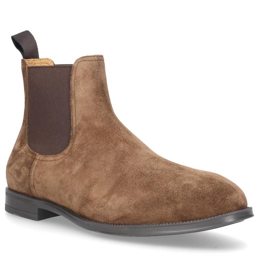 Herren Henderson Stiefel | Chelsea Boots 82502 Veloursleder