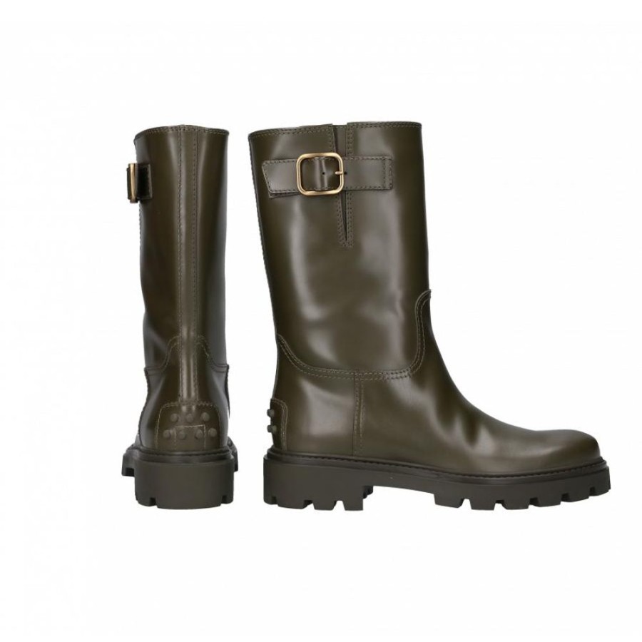 Damen Tod's Stiefeletten | Stiefeletten Biker Kalbsleder