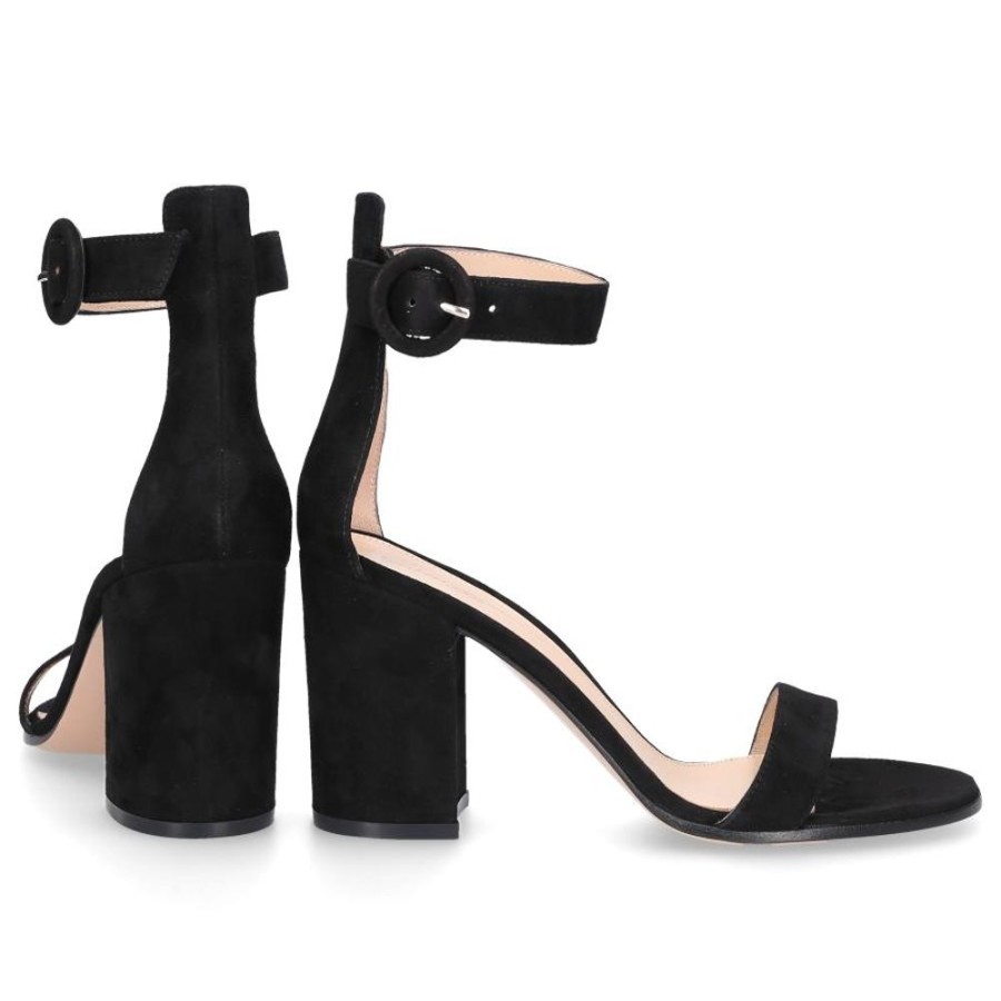 Damen Gianvito Rossi Sandalen | Sandalen Versilia 85 Schwarz