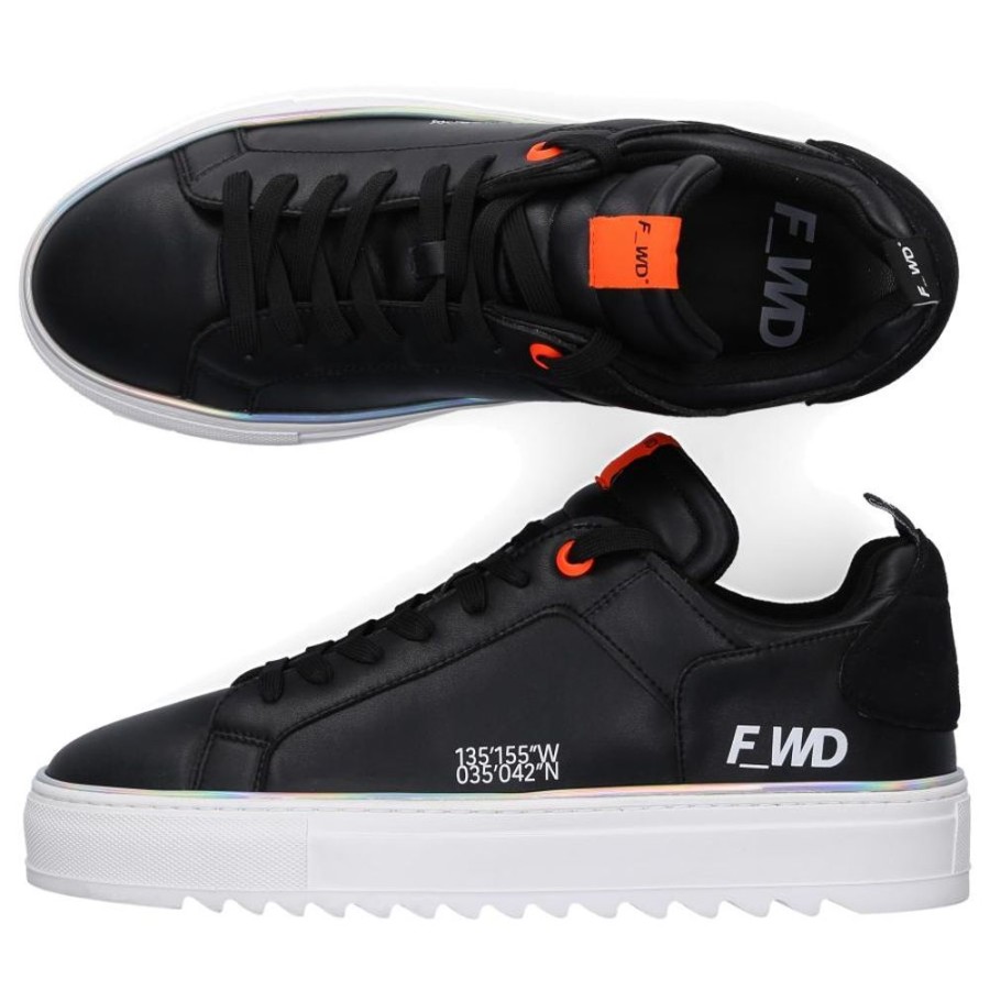 Damen F_WD Sneaker | Sneaker Low Xp1_Shem X Eco Nappaleder Logo Schwarz