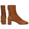 Damen Aquazzura Stiefeletten | Klassische Stiefeletten Saint Honore 50 Veloursleder