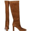 Damen Aquazzura Stiefel | Stiefel Manzoni 85 Veloursleder