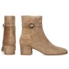 Damen Gianvito Rossi Stiefeletten | Klassische Stiefeletten Ribbon Bootieveloursleder