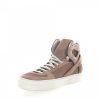 Damen Rossano Bisconti Sneaker | Sneaker Mid Top 2013 Leder Beige Schlangenpragung