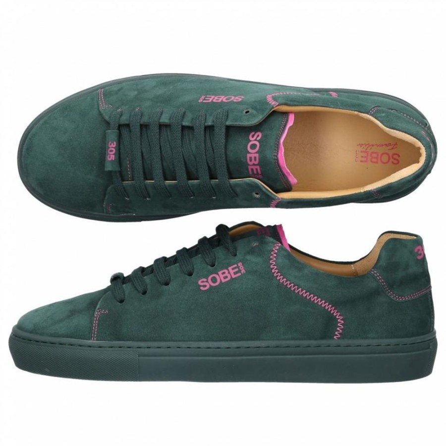 Herren 305 SOBE Sneaker | Sneaker Low + Snapback Cap 305 Sobe Familia Veloursleder