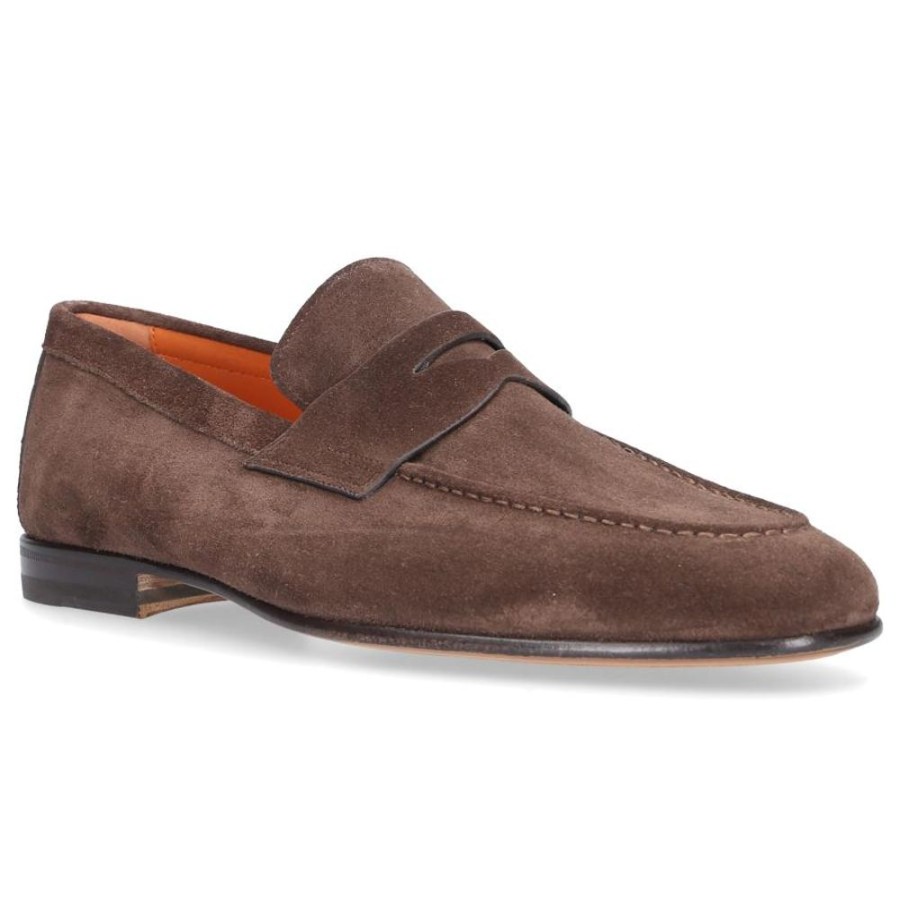 Herren Santoni Loafer | Loafer 17511 Veloursleder