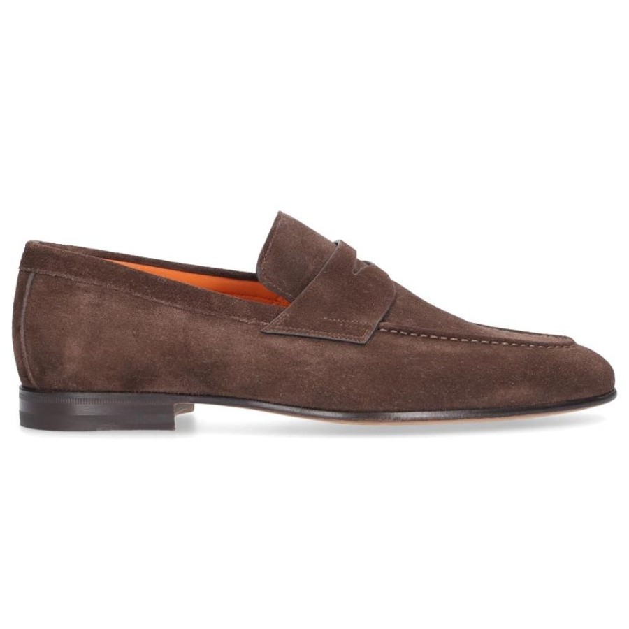 Herren Santoni Loafer | Loafer 17511 Veloursleder