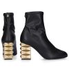 Damen Giuseppe Zanotti Stiefeletten | Stiefeletten Ufo 80Stretch Gold Schwarz