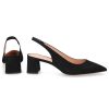 Damen Santoni Pumps | Slingpumps 70050 Veloursleder