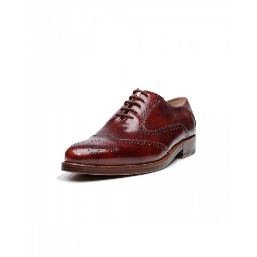 Herren Heinrich Dinkelacker Businessschuhe | Businessschuhe Derby Milano Full-Brogue Tc Toscana Calf