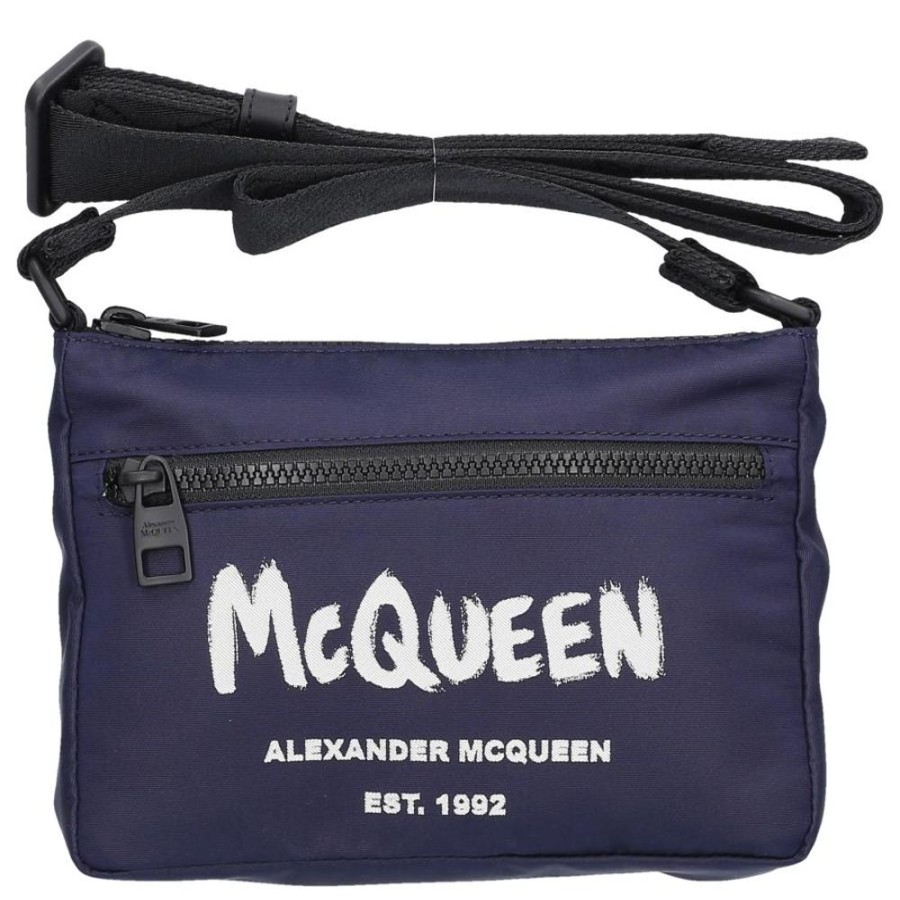 Damen Alexander McQueen Handtaschen | Schultertasche Graffiti Nylon