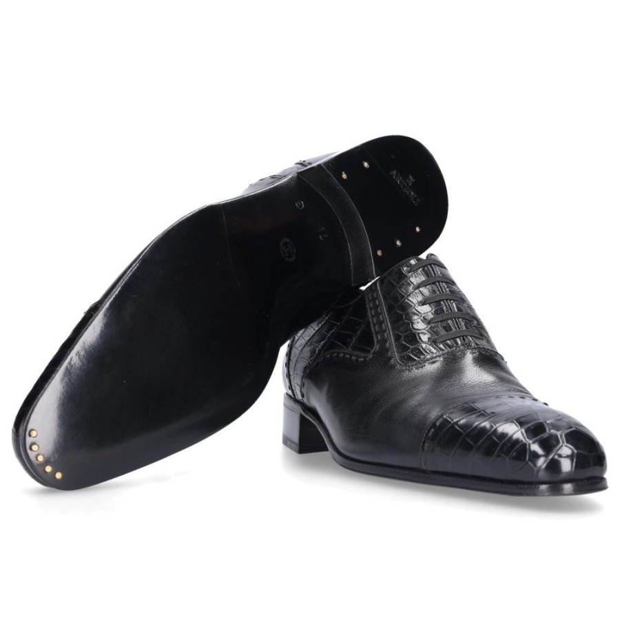 Herren Artioli Businessschuhe | Businessschuhe Capitol Alligatorleder