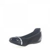 Damen Hogan Ballerinas | Ballerinas Wrap 144 Veloursleder Schwarz Lackleder Schwarz