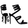 Damen Rene Caovilla Sandalen | Sandalen Cleo Velvet 105Samt