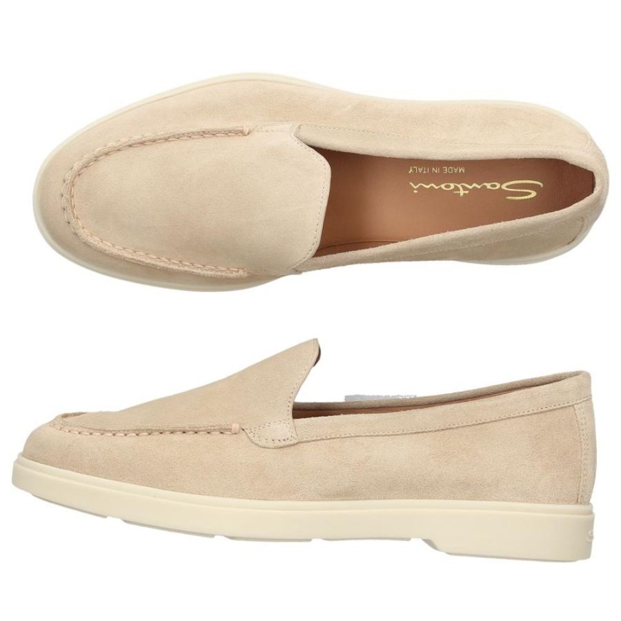 Damen Santoni Loafer | Loafer 58856 Veloursleder