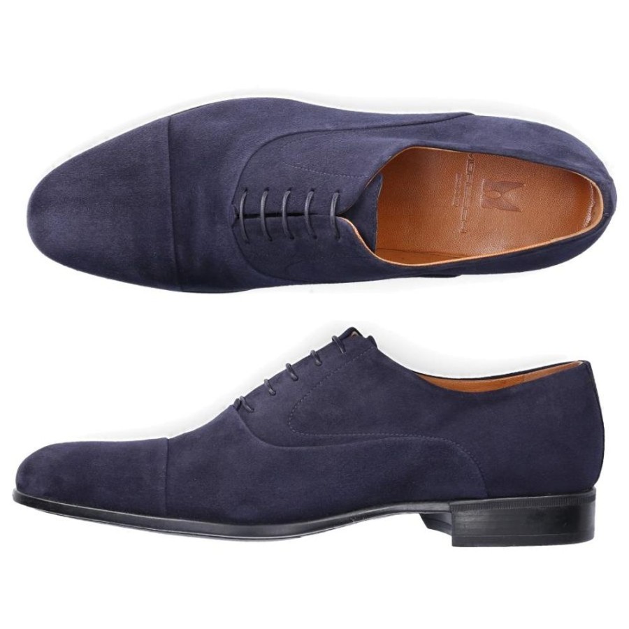 Herren Moreschi Businessschuhe | Businessschuhe Oxford 1220 Veloursleder