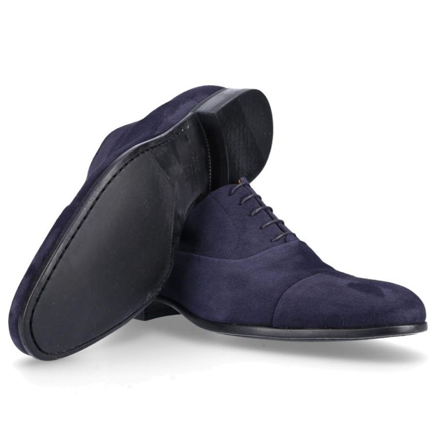 Herren Moreschi Businessschuhe | Businessschuhe Oxford 1220 Veloursleder